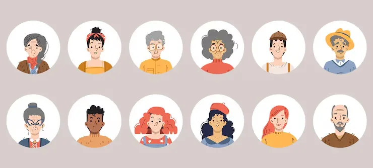 Personne adulte choisissant une photo de profil sur un téléphone dans une ambiance discrète