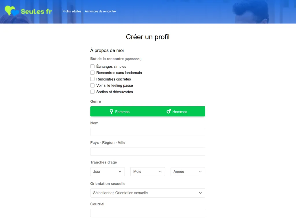 Processus d’inscription sur les sites de rencontres infidèles